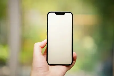 hand-held phone mockup template