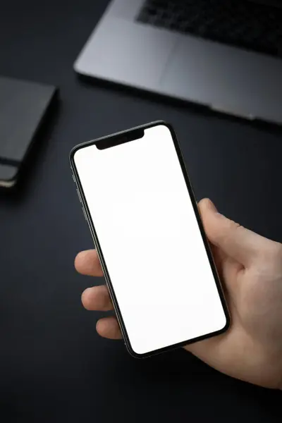 hand-held phone mockup template